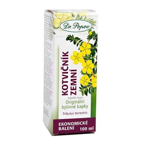 Levně Kotvičník zemní (Tribulus terrestris) – bylinné kapky 100 ml (Tekutý rostlinný extrakt. Doplněk stravy.)