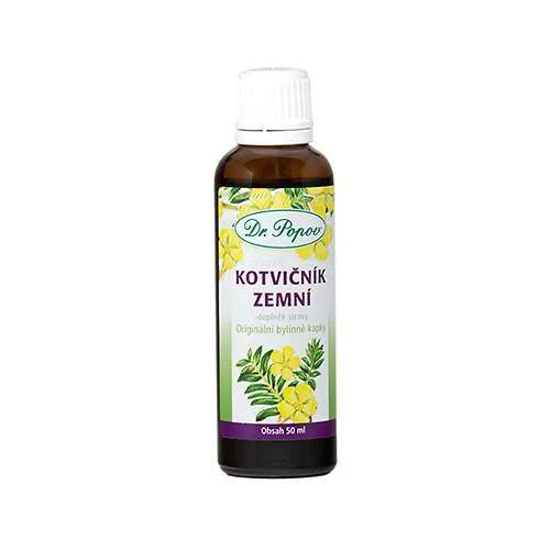 Levně Kotvičník zemní – originální bylinné kapky 50 ml (Doplněk stravy. Tradičně užívaná bylina pro vitalitu a tělesnou pohodu.)