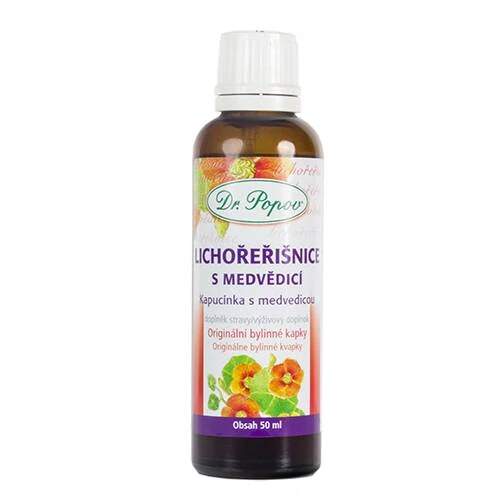 Lichořeřišnice s medvědicí – originální bylinné kapky 50 ml (Bylinný extrakt pro období zvýšené péče o močové cesty. Doplněk stravy.)