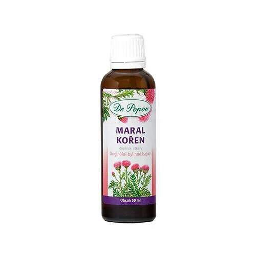 Levně Maral kořen – originální bylinné kapky 50 ml (Bylinná tinktura pro podporu vitality a odolnosti. Doplněk stravy.)