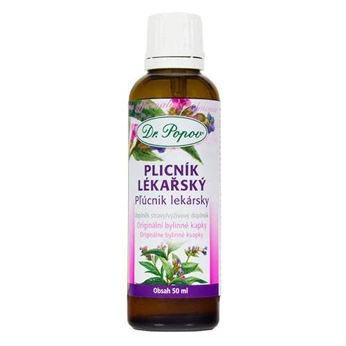 Levně Plicník lékařský – originální bylinné kapky 50 ml (Doplněk stravy pro přirozený komfort dýchacích cest)