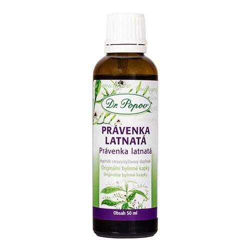 Levně Právenka latnatá – bylinné kapky 50 ml (Doplněk stravy v kapkové formě. Praktické dávkování, tradičně užívaná bylina pro každodenní péči o organismus.)