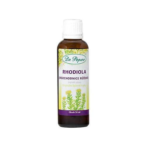 Levně Rhodiola (rozchodnice růžová) – originální bylinné kapky 50 ml (Adaptogenní extrakt pro podporu vitality, soustředění a odolnosti vůči zátěži. Doplněk stravy.)
