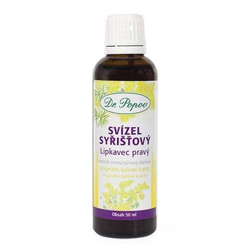 Levně Svízel syřišťový – originální bylinné kapky 50 ml (Doplněk stravy. Tinktura z natě svízele syřišťového (alkoholový extrakt).)