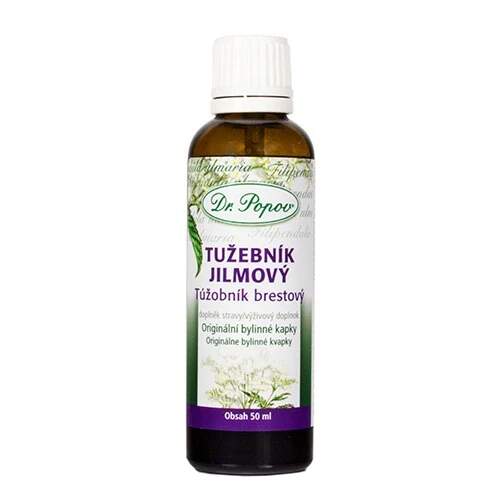 Levně Tužebník jilmový – originální bylinné kapky 50 ml (Bylinná tinktura z Filipendula ulmaria. Snadné dávkování do vody. Doplněk stravy.)