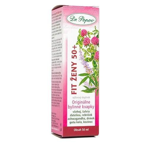 Levně Fit ženy 50+ – bylinné kapky 50 ml (Bylinné kapky pro ženský komfort a každodenní péči. Doplněk stravy)