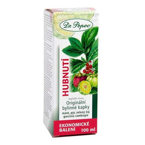 Levně Hubnutí – originální bylinné kapky 100 ml (Maté, pampeliška, bříza, puškvorec a ženšen. Tradičně užívané byliny pro trávení a metabolismus. Doplněk stravy.)