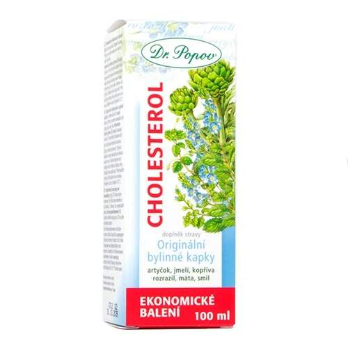 Levně Cholesterol – originální bylinné kapky 100 ml (Bylinný doplněk stravy s jmelím a artyčokem. Tekutá forma pro snadné dávkování.)