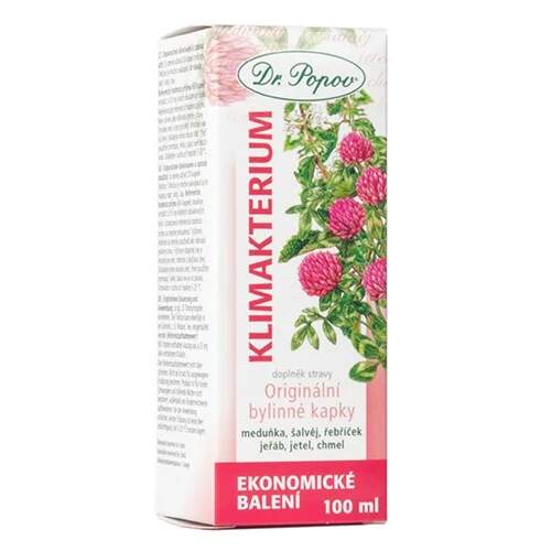 Levně Klimakterium – originální bylinné kapky 100 ml (Podpora ženské pohody v období menopauzy (drmek, andělika, chmel, řebříček, šalvěj). Doplněk stravy.)