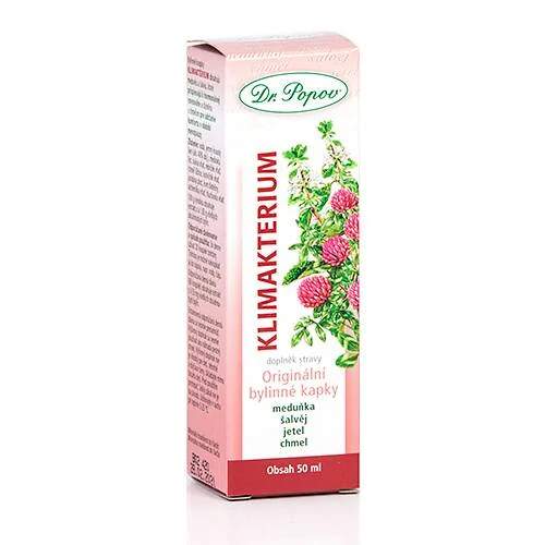 Levně Klimakterium – originální bylinné kapky 50 ml (Doplněk stravy. Bylinné extrakty pro ženský komfort v období menopauzy.)