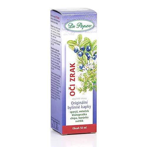 Levně Oči & Zrak – bylinné kapky 50 ml (Se světlíkem, borůvkou a měsíčkem. Doplněk stravy.)