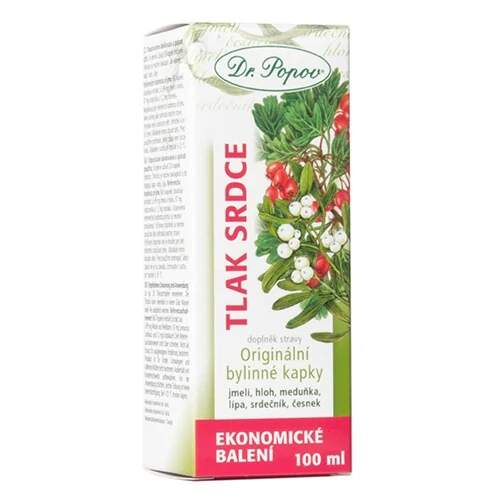 Levně Tlak & Srdce, originální bylinné kapky, 100 ml (Pro normální činnost srdce a krevního tlaku (srdečník, hloh). Doplněk stravy.)