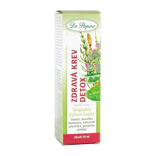 Levně Zdravá krev & Detox – bylinné kapky 50 ml (Směs bylin: kopřiva, pampeliška, řepík, ostropestřec a bříza. Doplněk stravy.)