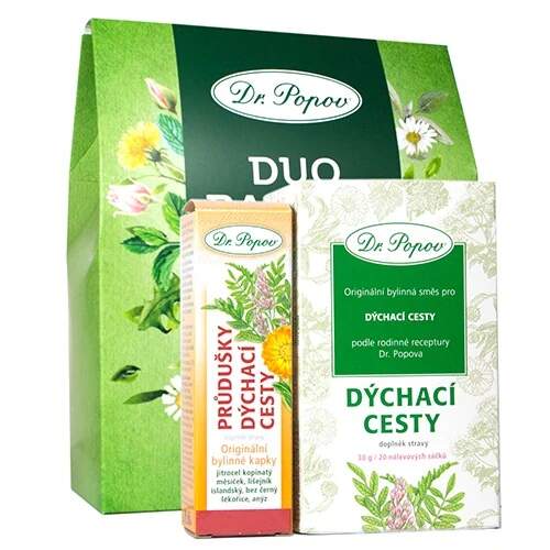DUO Balíček DÝCHACÍ CESTY (Dárkový balíček pro zdraví dýchacích cest. Dýchejte volně, zhluboka a naplno.)