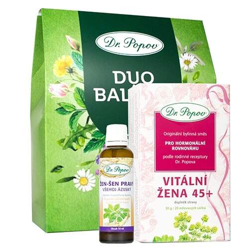 DUO Balíček VITÁLNÍ ŽENA 45+ (Dárkový balíček pro podporu vitální energie a radosti ze života.)