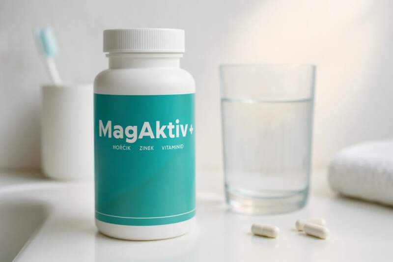 Levně MagAktiv+ – komplex vitamínů, minerálů a flavonoidů (600 tobolek). (MagAktiv+ s obsahem vitaminů C, D, E, B-komplexu, biotinu, kyseliny listové, niacinu, hořčíku a zinku. Obsahuje antioxidanty z vinných flavonoidů. Doplněk stravy v tobolkách.)