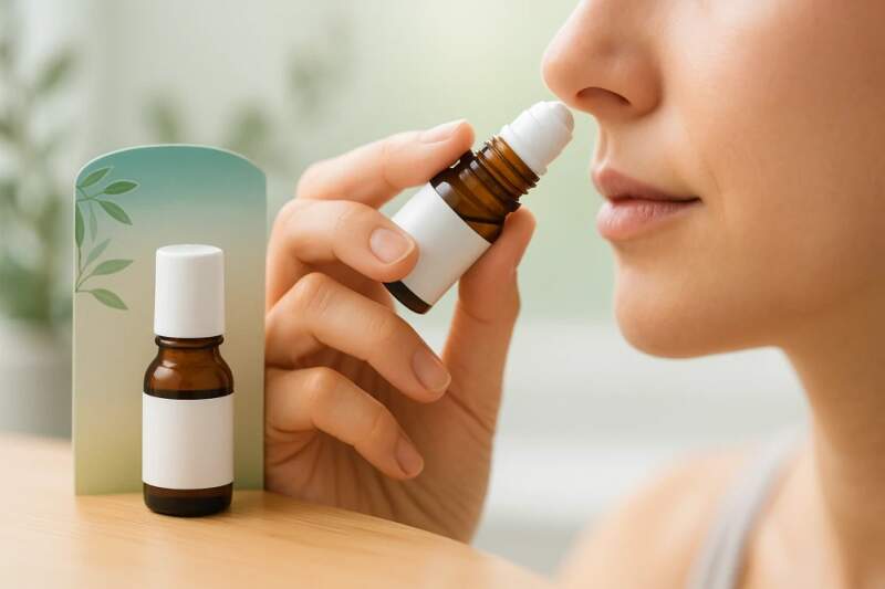 Levně Nosní olej s tea tree – roll‑on 6 ml (Dr. Popov) (Kapesní roll‑on pro šetrnou péči o okolí nosu; svěží bylinné aroma. Praktické balení na cesty.)