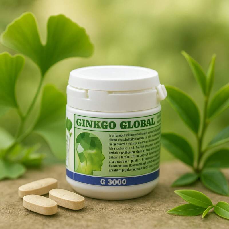 Levně Ginkgo Global s Ginkgo biloba a cholinem, 90 tablet (Doplněk stravy v tabletách s Ginkgo biloba, extraktem zeleného čaje, cholinem, vitaminy C a E, betakarotenem a selenem.)