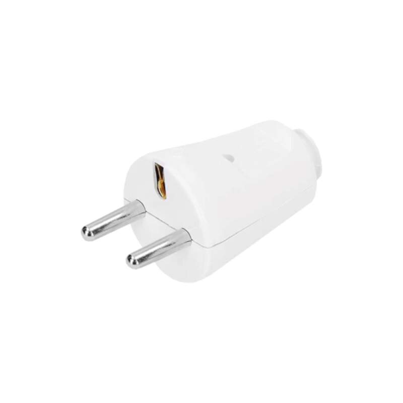 Levně Síťová vidlice pro pohyblivý přívod, přímý vývod 250 V/16 A, IP20 – bílá (Rozebíratelná; bílá; montáž na flexibilní kabel; přímý vývod; 250 V/16 A; IP20; EAN 8592718010850; MPN DG1F1000020)