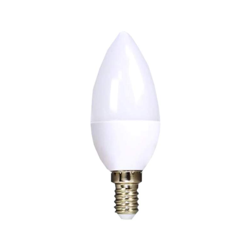 Levně LED žárovka E14 svíčka 6 W, 3000 K, 510 lm (teplá bílá, ekvivalent 42 W, úhel 160°)