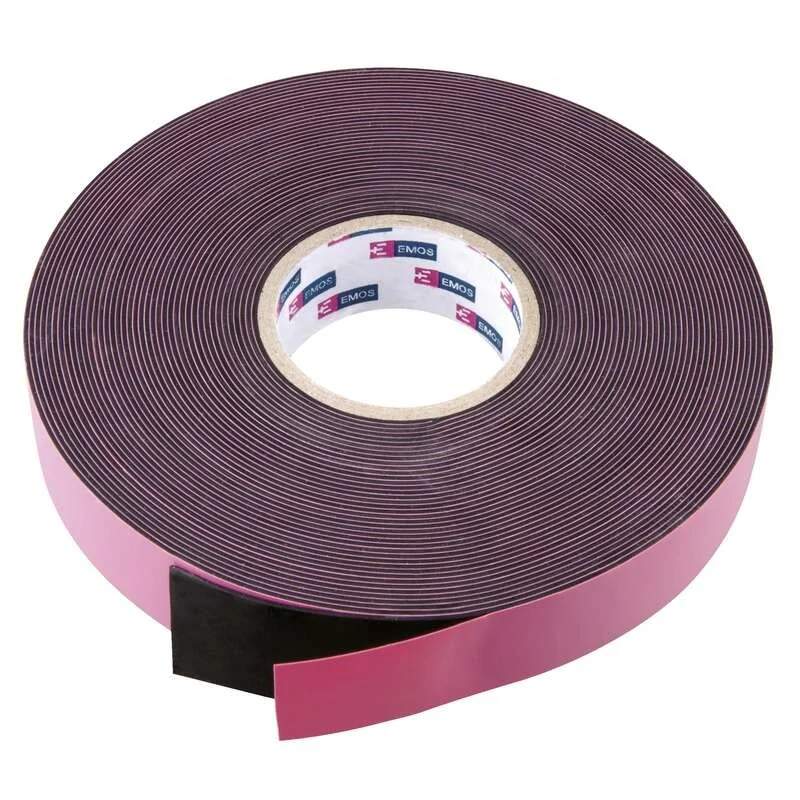 Levně Páska izolační samovulkanizační 19 mm × 10 m, černá (0,76 mm) (Elektrikářská, vodotěsný spoj, UV odolná)