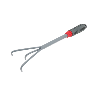 TOPTRADE drápek–plečka s PP rukojetí, 39,5 cm