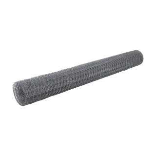 TOPTRADE králičí pletivo, žárově pozinkované, oko 13 mm, drát 0,7 mm – 1 m × 50 m