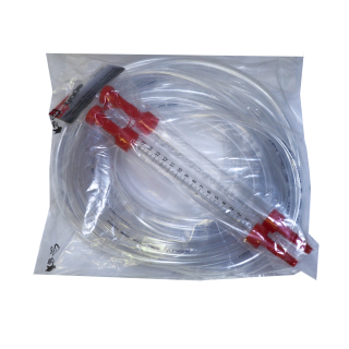 Hadice nivelační PVC, průhledná, 10 m – sada, 2× plastová trubice