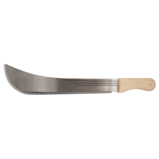 TOPTRADE mačeta 18″, ocelová čepel, dřevěná rukojeť, 600 mm