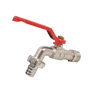 TOPTRADE zahradní ventil 1/2" s pákovým kohoutem, šroubení na hadici