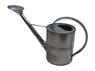 TOPTRADE pozinkovaná zahradní konev s růžicí 8 l