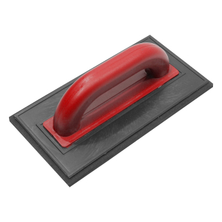 TOPTRADE hladítko ABS s tvrdou pryží 280 × 140 × 8 mm, profi
