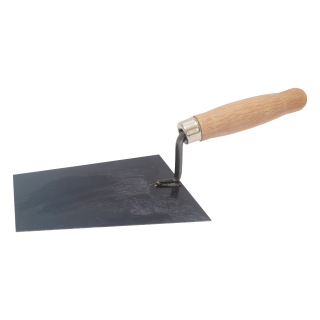 TOPTRADE zednická lžíce, ocelová 160 × 130 mm – profi