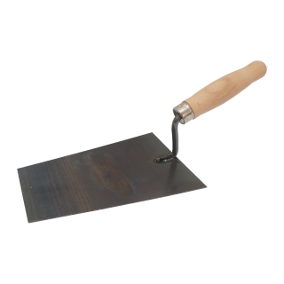 TOPTRADE zednická lžíce, ocelová 180 × 130 mm, profi