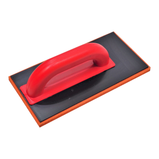 TOPTRADE hladítko s jemnou houbičkou, ABS, posunutá rukojeť, 280×140×18 mm