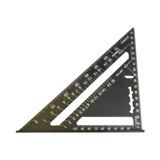 TOPTRADE tesařský trojúhelník hliníkový 180 mm