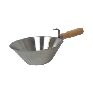 TOPTRADE naběračka s rukojetí, nerezová, Ø 180 mm