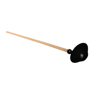TOPTRADE naběračka plastová Ø 215 mm, násada 160 cm
