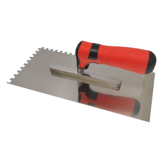 TOPTRADE hladítko nerezové 270×130 mm, zub 6 mm