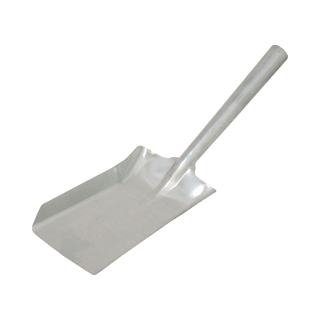 TOPTRADE lopatka na uhlí, celopozinkovaná, úzká – 410 × 105 mm