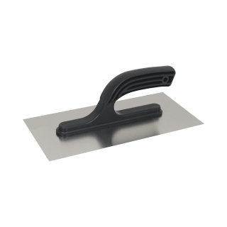 TOPTRADE hladítko nerezové 270 × 130 mm, hladké – plastová rukojeť