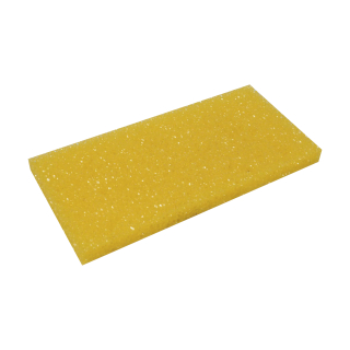 TOPTRADE náhradní povrch na hladítko, molitan hrubý, řezaný 250×130×30 mm