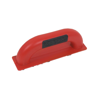 TOPTRADE brusné hladítko s kamínky, špaletové 205 × 50 mm, zrno 16