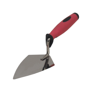 TOPTRADE štukatérská lžíce nerezová, ostrá 140 × 50 mm
