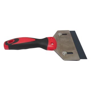 TOPTRADE škrabka malířská s gumovou rukojetí 125 mm