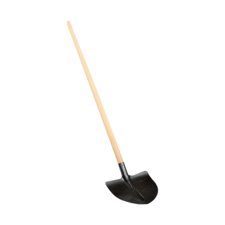 TOPTRADE ocelová lopata srdcovka, rovná násada 130 cm