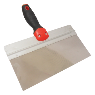 TOPTRADE stěrka nerezová, duralový rám 250 mm