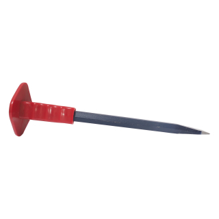 TOPTRADE sekáč zámečnický plochý, gumová rukojeť, 500 mm