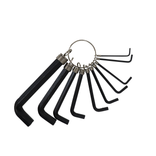 TOPTRADE sada inbus klíčů, 10 ks (1.5–10 mm)