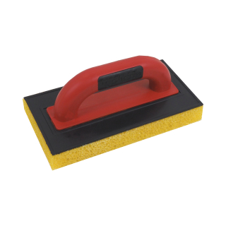 TOPTRADE hladítko ABS s hrubým řezaným molitanem 250×130×20 mm